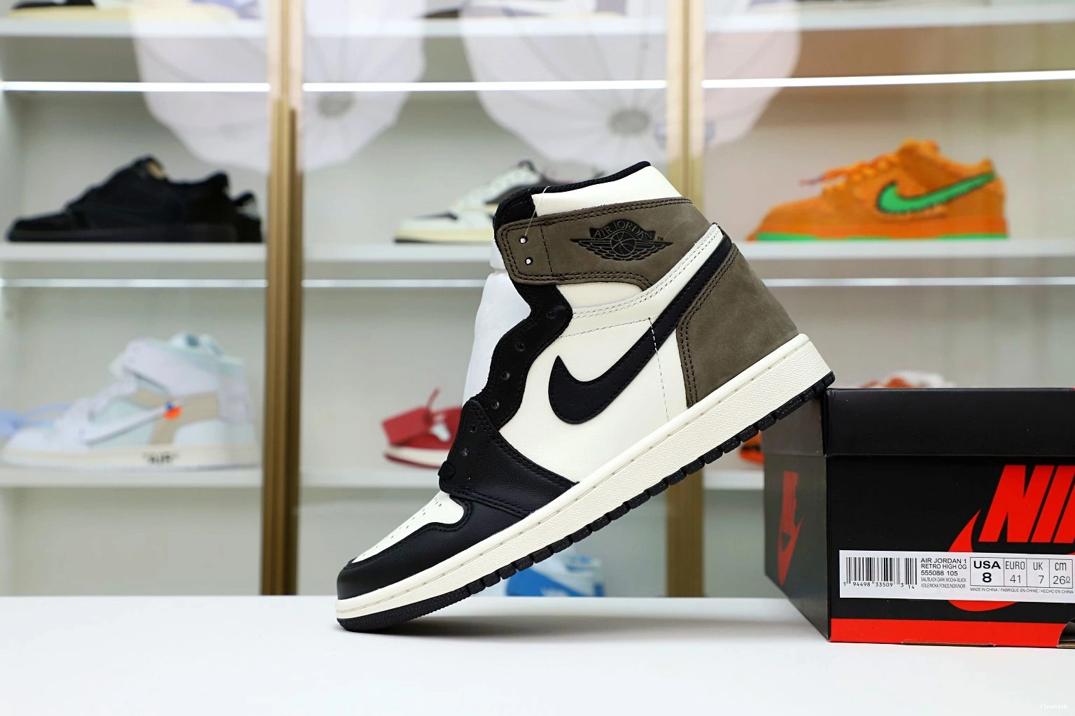 MOCHA' AIR 1 JORDAN OG HIGH RETRO 'DARK 0814